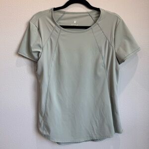 Spyder Women's Soft Gray/Green Short Sleeve Tee